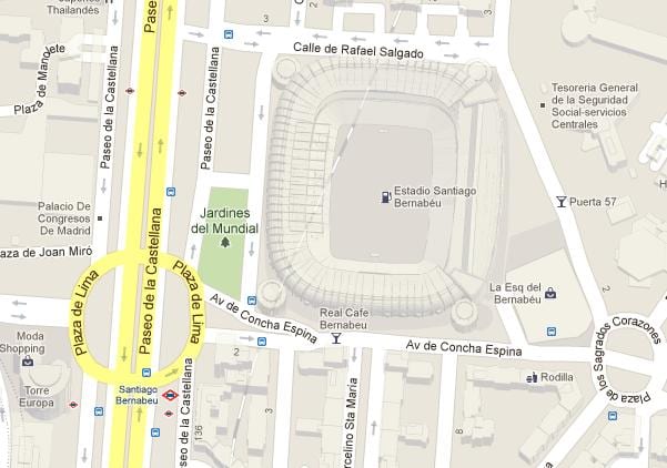 bernabeu નકશો
