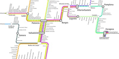 નકશો મેડ્રિડ renfe