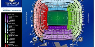Santiago bernabeu સ્ટેડિયમ નકશો