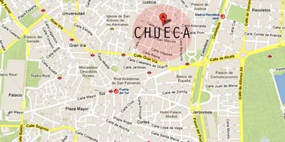 મેડ્રિડ chueca નકશો