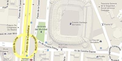 Bernabeu નકશો
